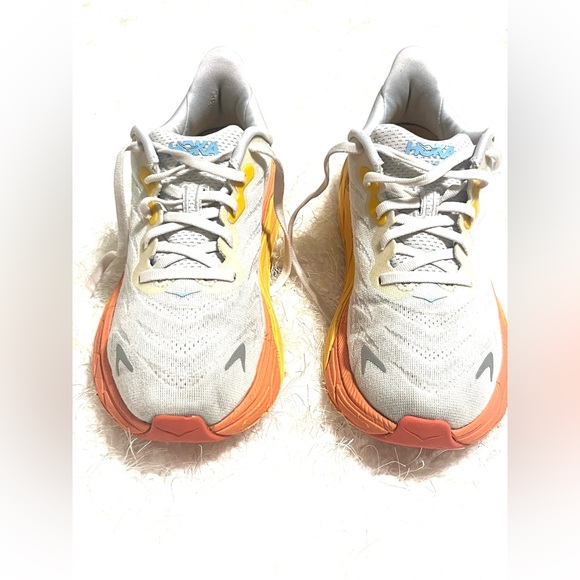 Hoka White and Yellow Athletic Shoes - Picture 3 of 17